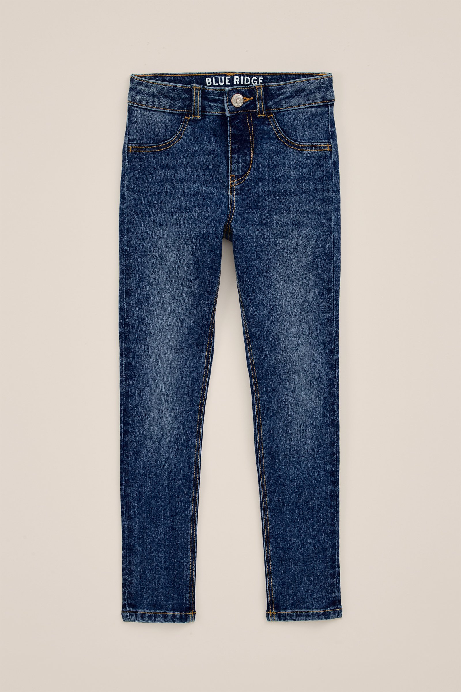 Meisjes super skinny jegging met stretch Blue Ridge Donkerblauw