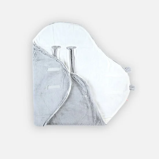 Couverture promenade en Groloudoux® Mix & Match   Gris clair        de               Noukies