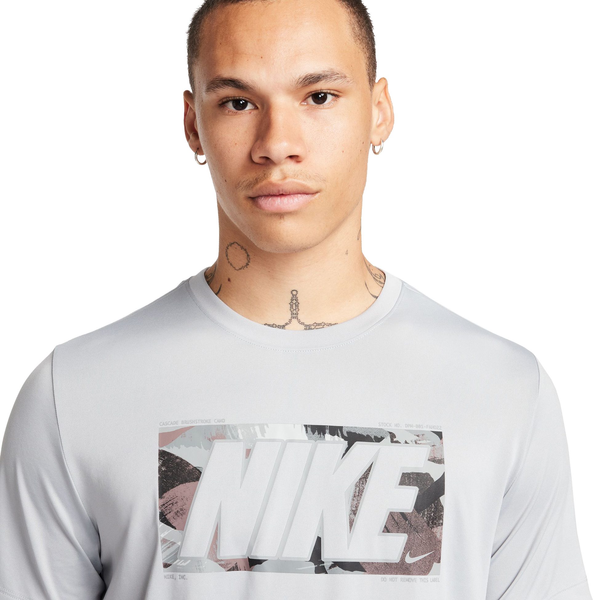 Nike Dri-Fit Fitness T-Shirt Herren light smoke grey