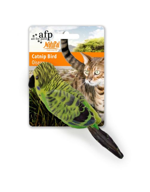 All For Paws Bird - Kattenspeelgoed - 15x5x5 cm Assorti