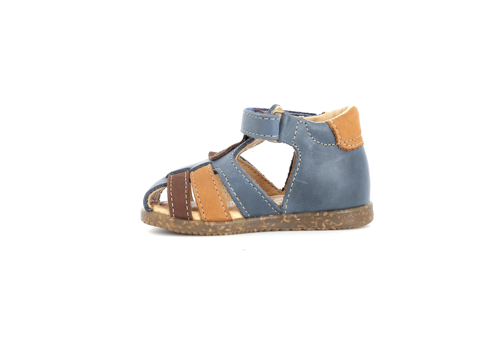 Bopy-RADIUS Cuir Bleu Marron