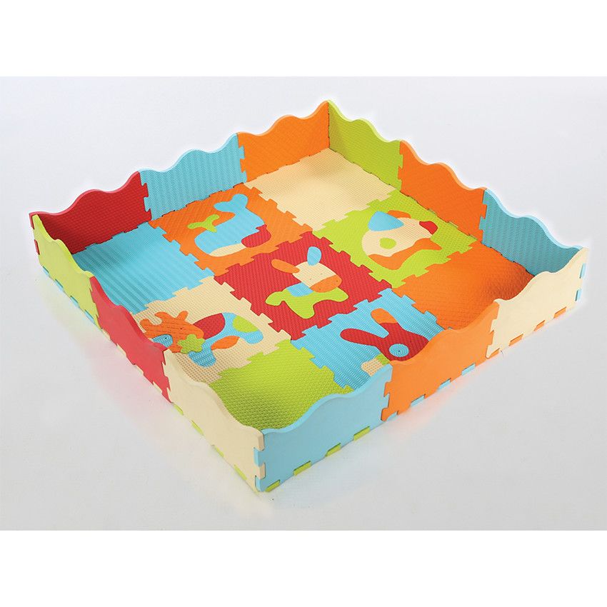 Dalles en mousse Touch 120 x 120 cm - Animaux - Doré