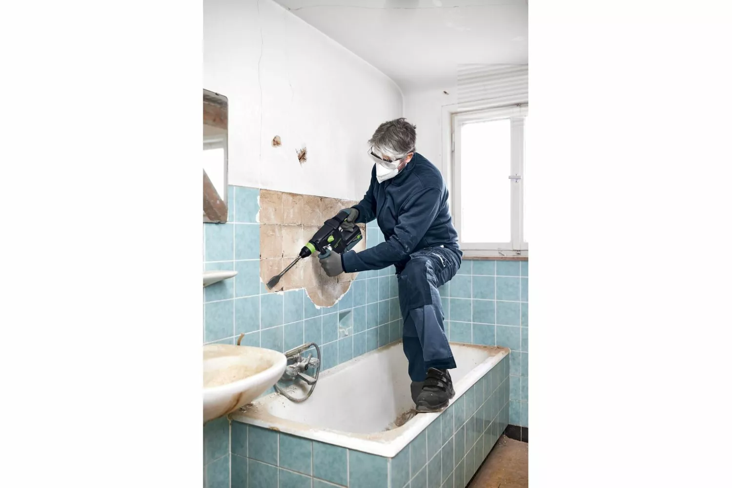 Festool KHC 18 5,0 EBI-Plus Accu-combihamer (2x 5.0Ah accu) in systainer