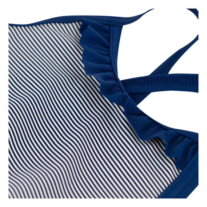 Petit Bateau Maillot de Bain 1 pièce à Volants | Bleu marine