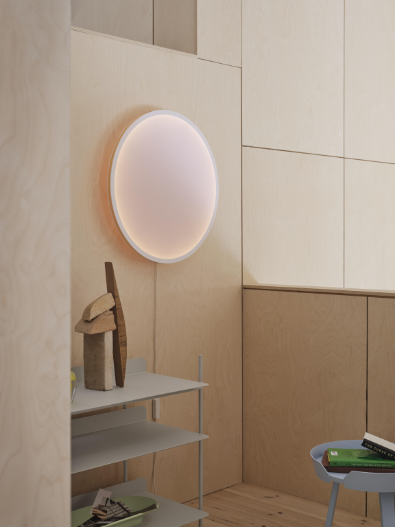 Muuto Calm wandlamp Ø68 zwart