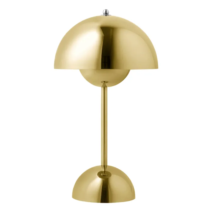 & Tradition Lampe à poser portative Flowerpot VP9, Verner Panton | Laiton