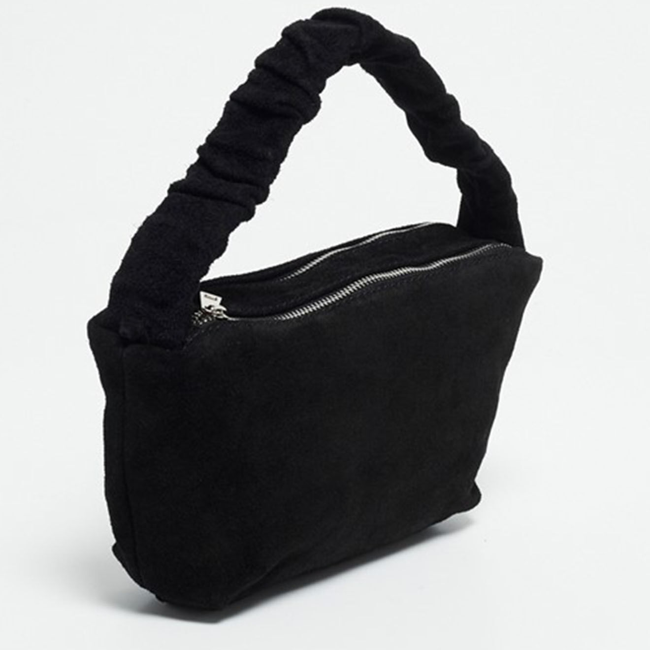 Christian Laurier Sac à main en Velours de Cuir Belly noir - 28x13.5x7.5 cm