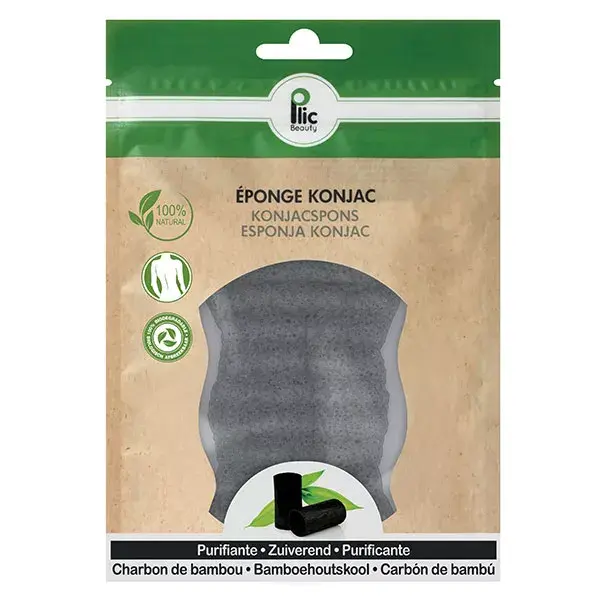 Esponja corporal purificante de konjac Plic Beauty