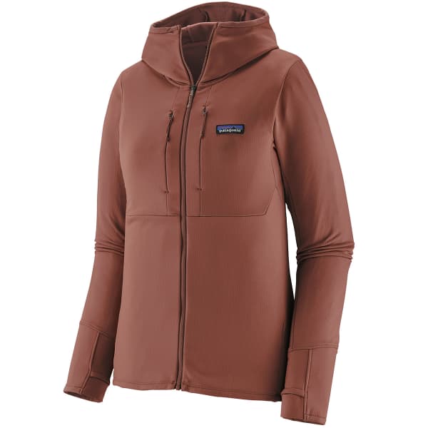 Veste polaire randonnée PATAGONIA W'S R1 THERMAL FULL-ZIP HOODY DULSE MAUVE