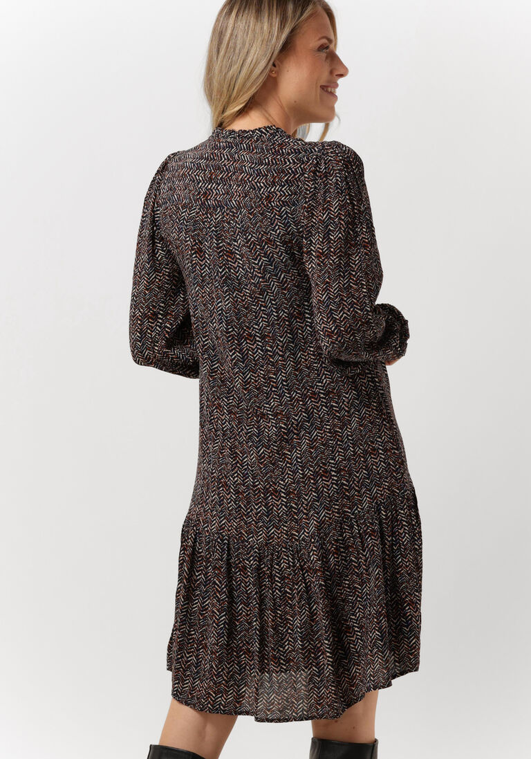 MOLIIN bruine moliin midi jurk ria
