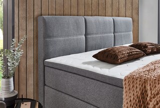 Boxspringbett Ardi 180x110x213 cm Grau