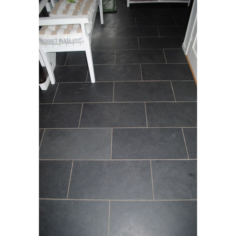 FLIS NORSK STEINMILJØ SKIFER SORT BRASIL 60X30CM