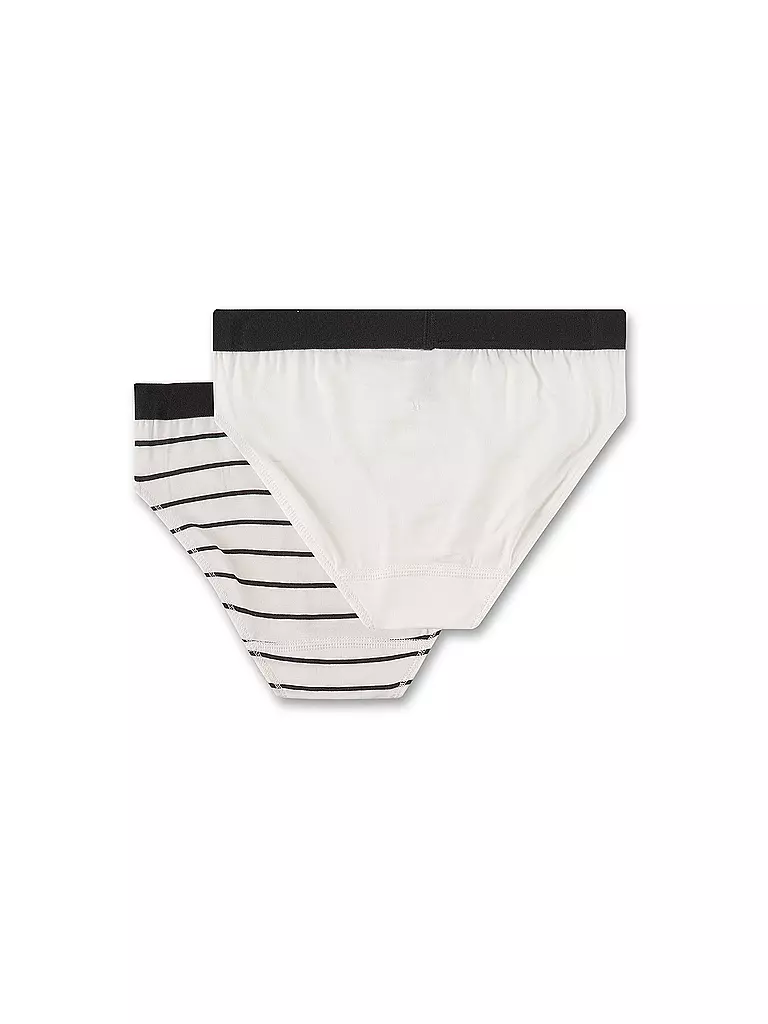 SANETTA Mädchen Slip 2-er Pkg white pebb creme