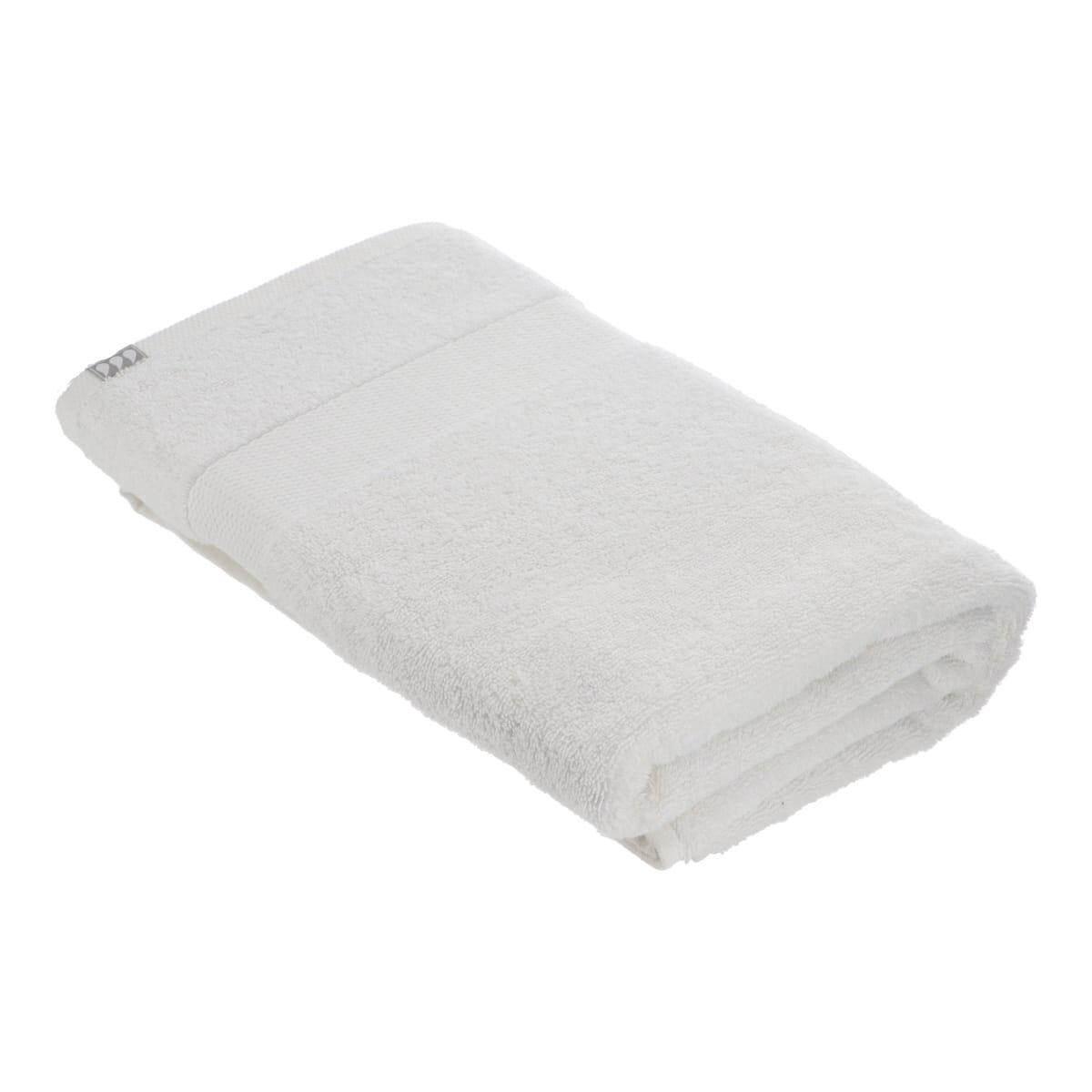 SERVIETTE BAIN 90X150CM COTON BLANC