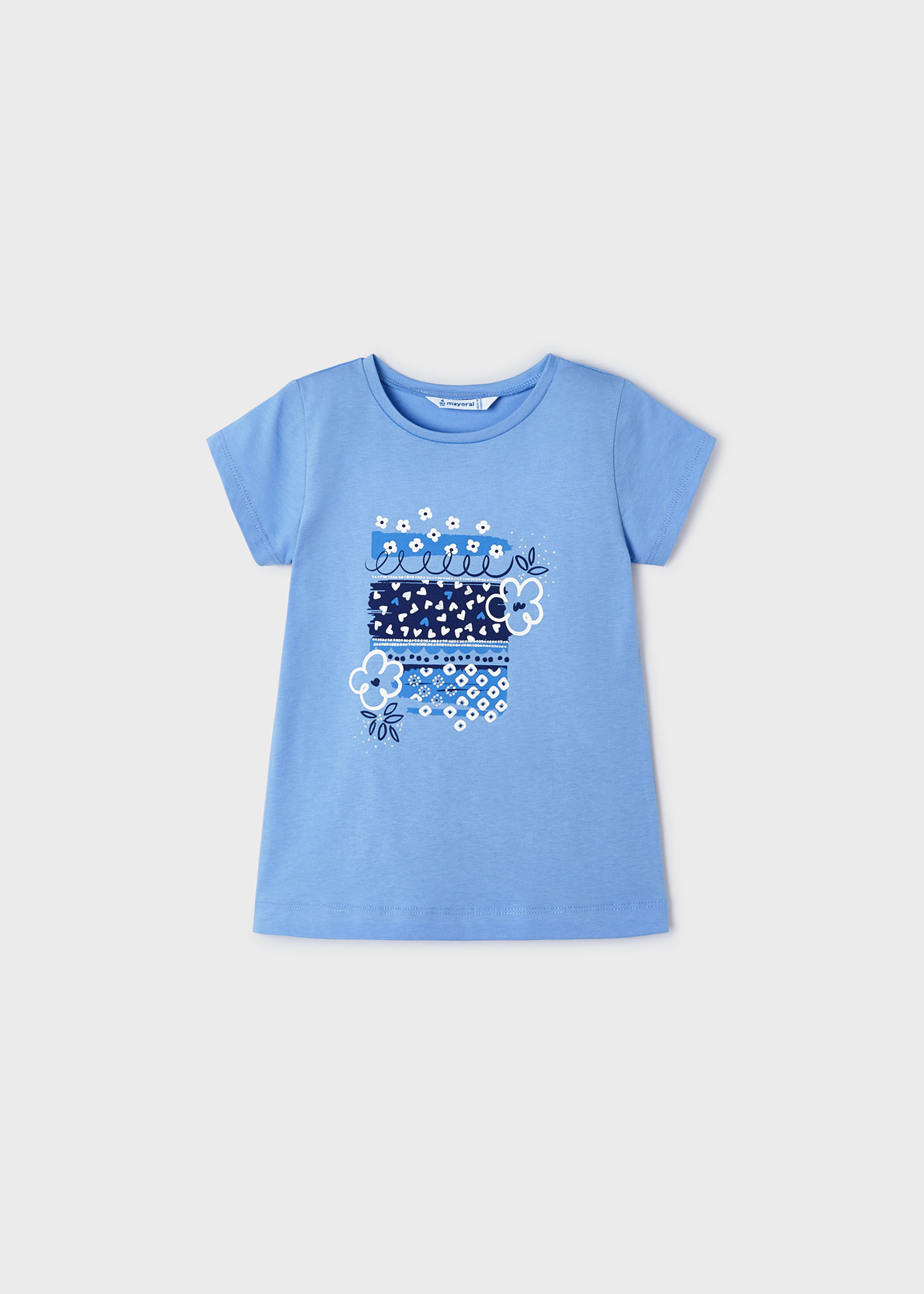 Camiseta estampada Better Cotton para meninas, cor fúcsia.