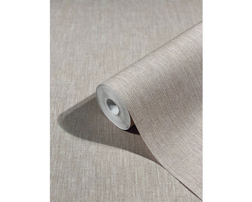 Vliesbehang 33327 Botanica Uni textiellook beige crème