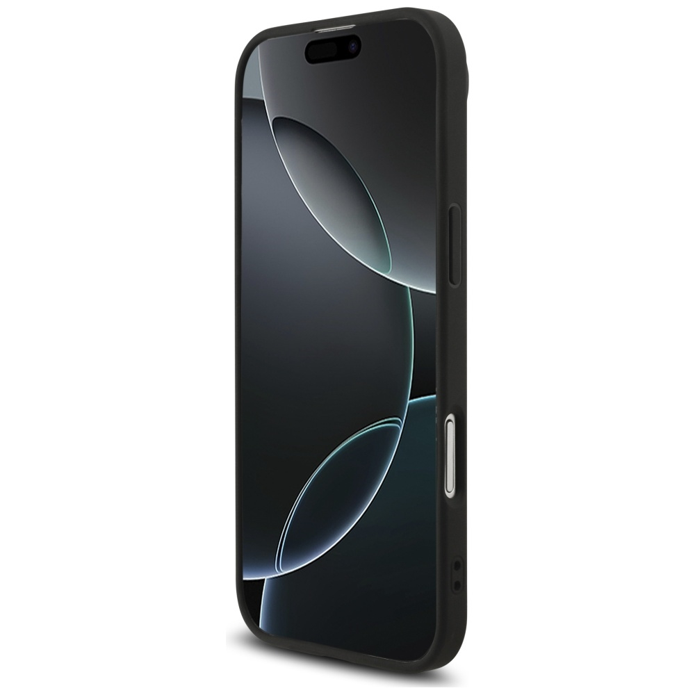 iPhone Air Leder Hardcase Hülle 4G Big Metal Logo (GUHCP17M4GMGGR) - Schwarz