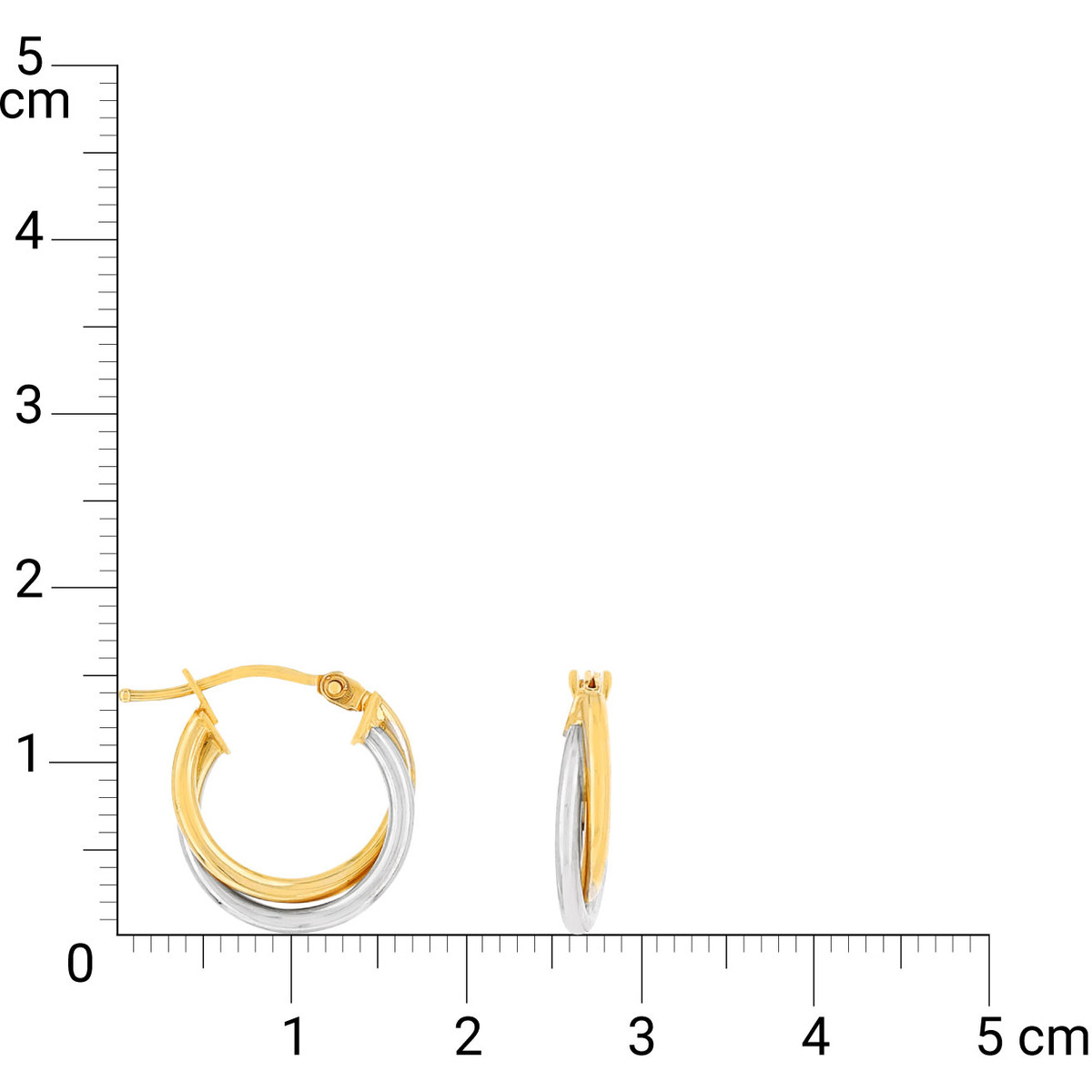 Créoles 2 ors 375 14 mm