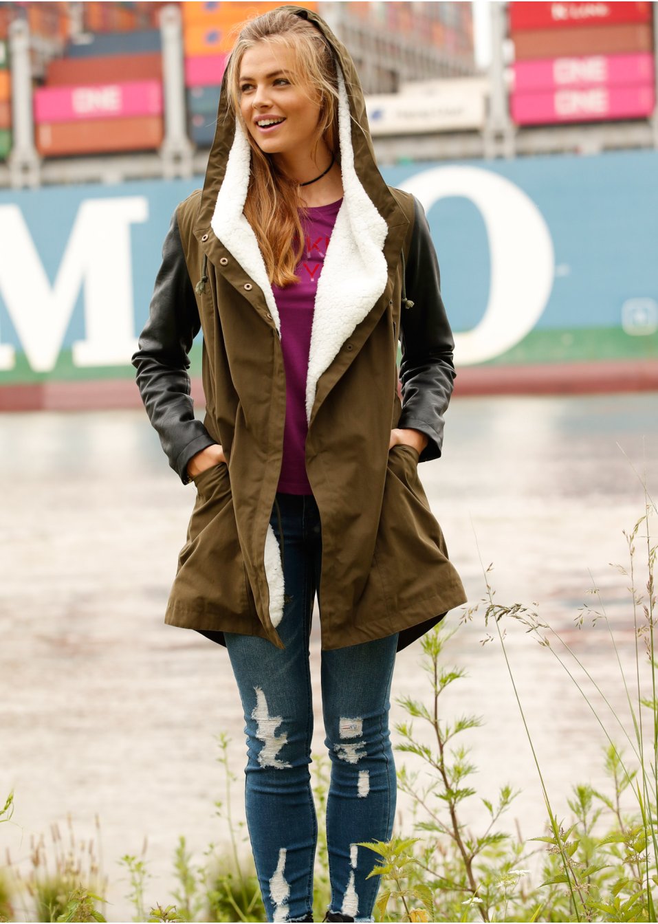 Manteau multi-matière