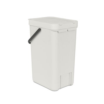 Brabantia prullenbak Sort&Go 16 L lichtgrijs