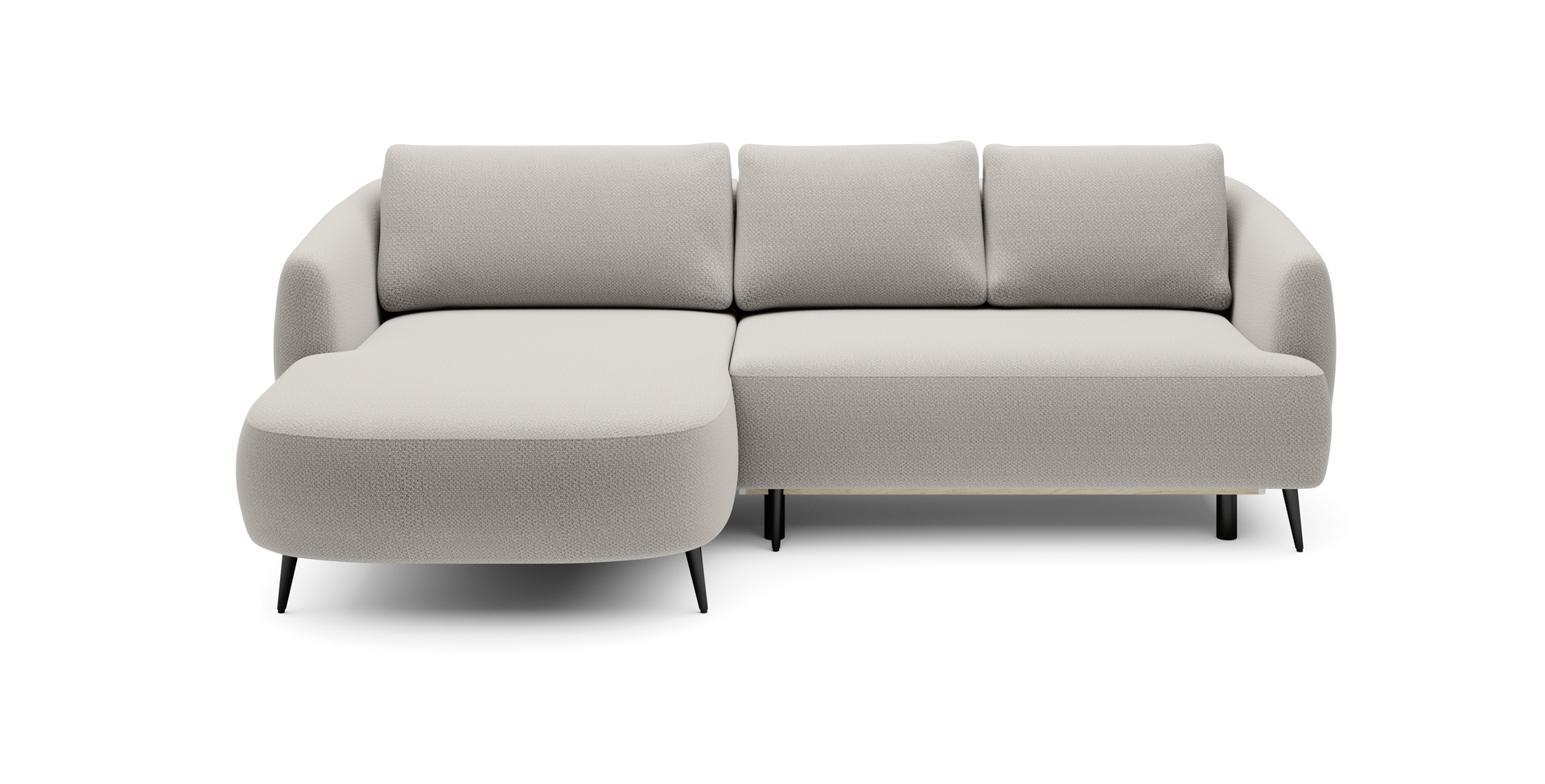 Ecksofa CANDY 166 x 256 cm pearl