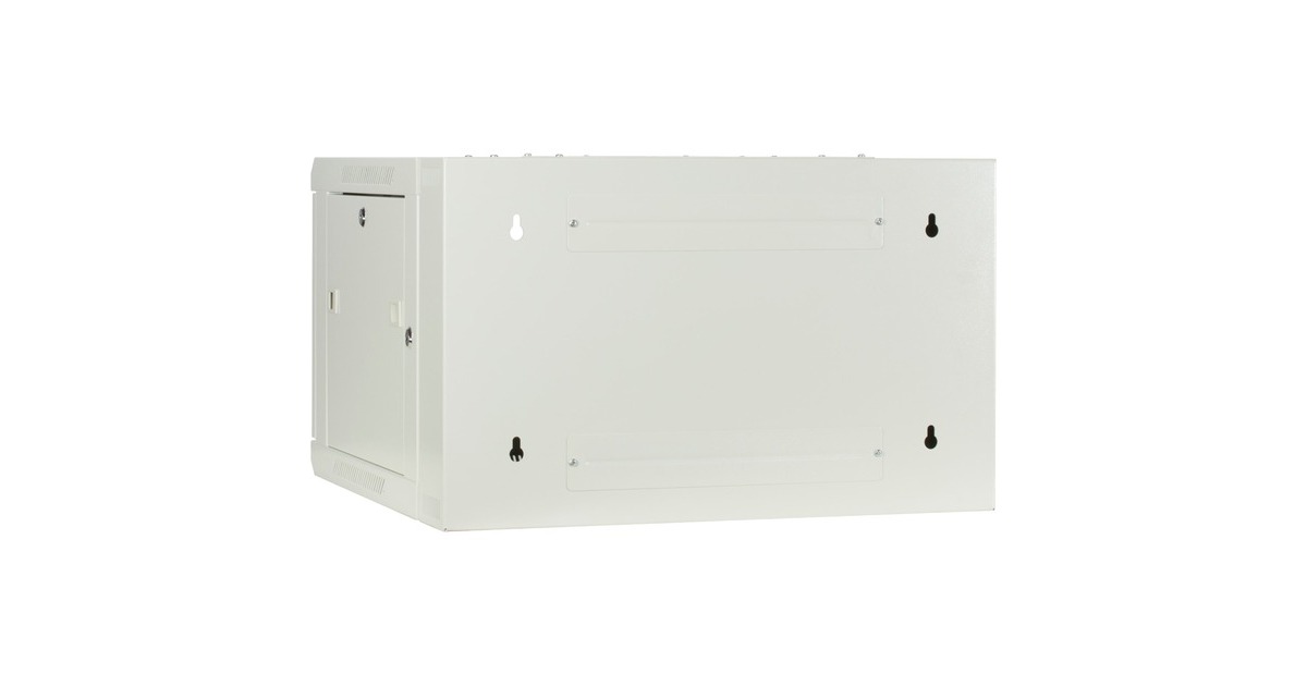 DSI6U witte wandkast (kantelbaar) met glazen deur - DS6606W-DOUBLE server rack  (Wit, 600 x 600 x 368mm)