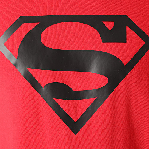 Tee Shirt Superman Logo Rouge Noir