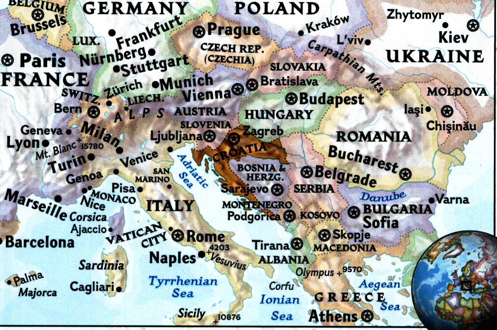 NATIONAL GEOGRAPHIC - 3324 CROATIA ECHELLE 1 500 000