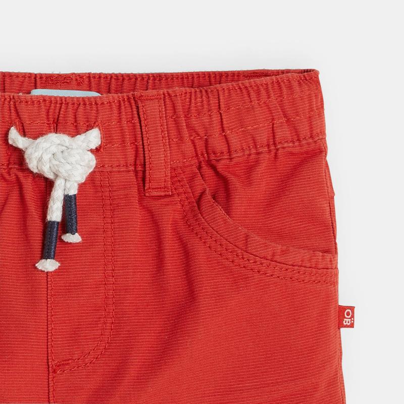 Short toile uni orange bébé garçon Orange
