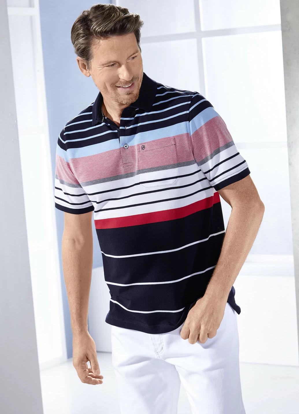 Poloshirt mit Brusttasche