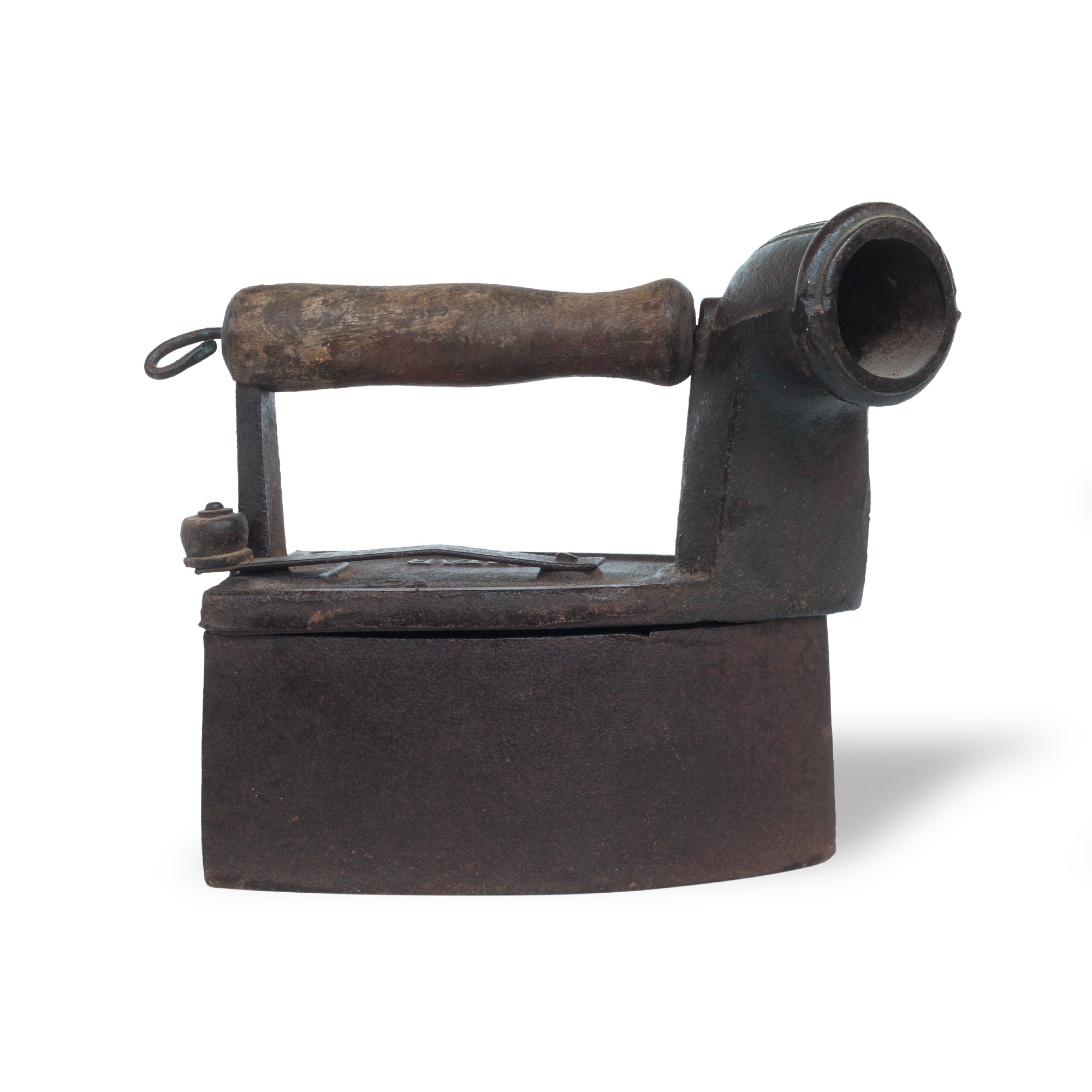 Antikes Bügeleisen, T 20 cm, B 16 cm, H 20 cm von fischer's lagerhaus