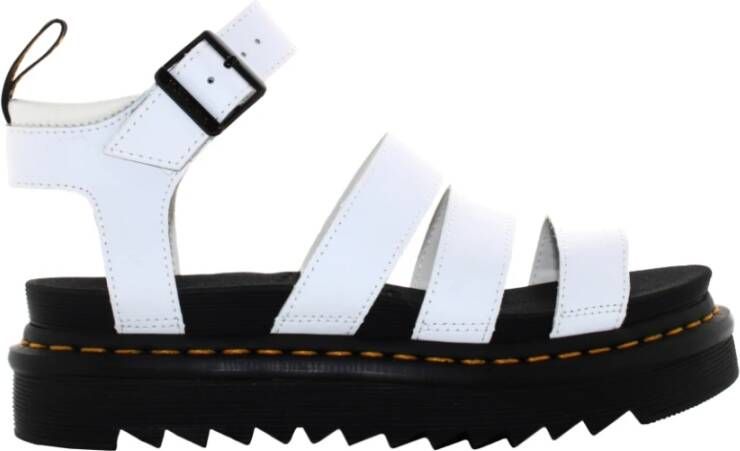 Dr Martens Blaire Softy T Multi Strap Platform Sandals Dr. Martens Wit Dames