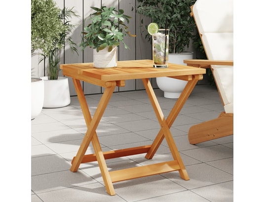 VIDAXL - Table pliante Table pliable de jardin 50x50x50 cm bois d'acacia solide