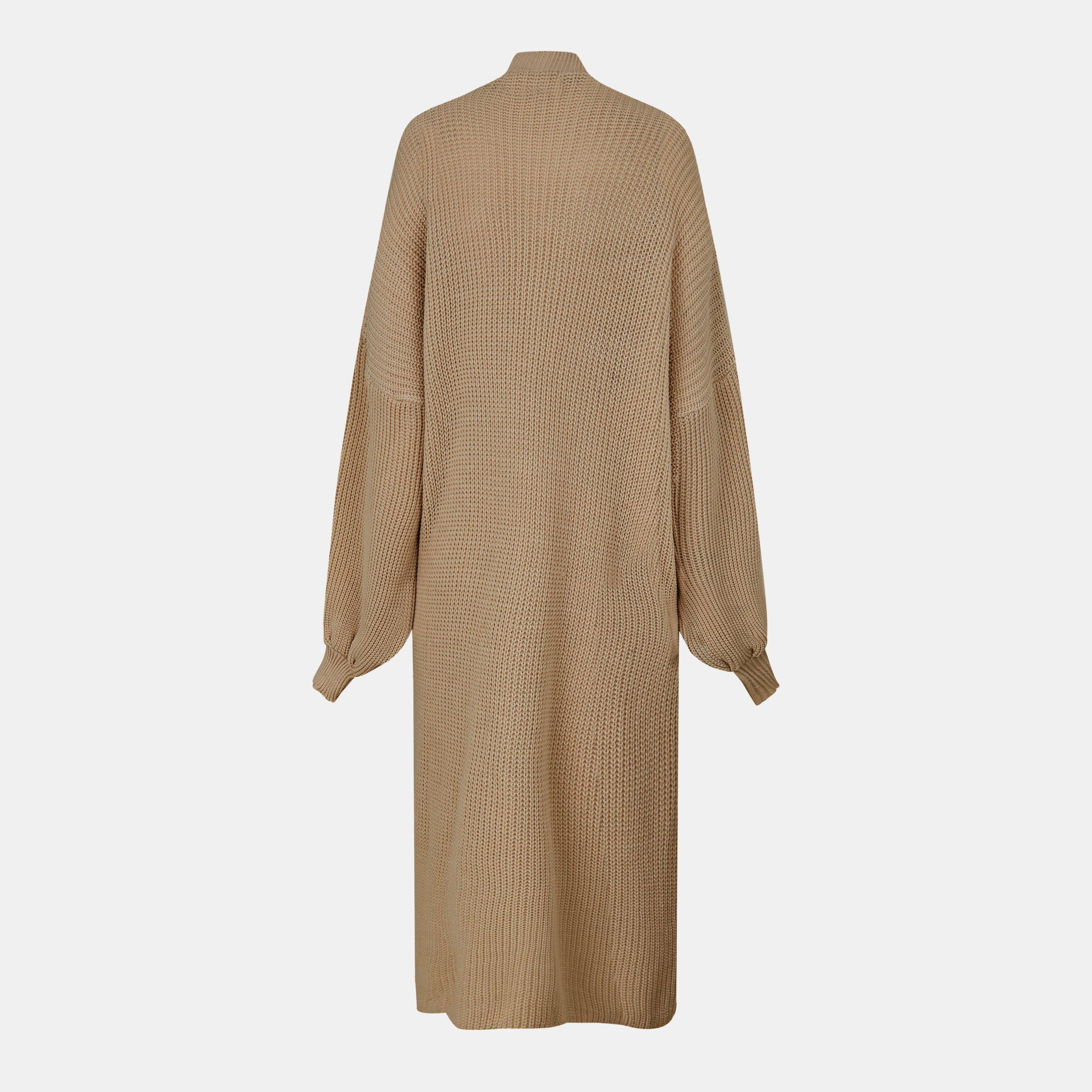 Missy Empire Balloon Sleeve Knitted Cardigan