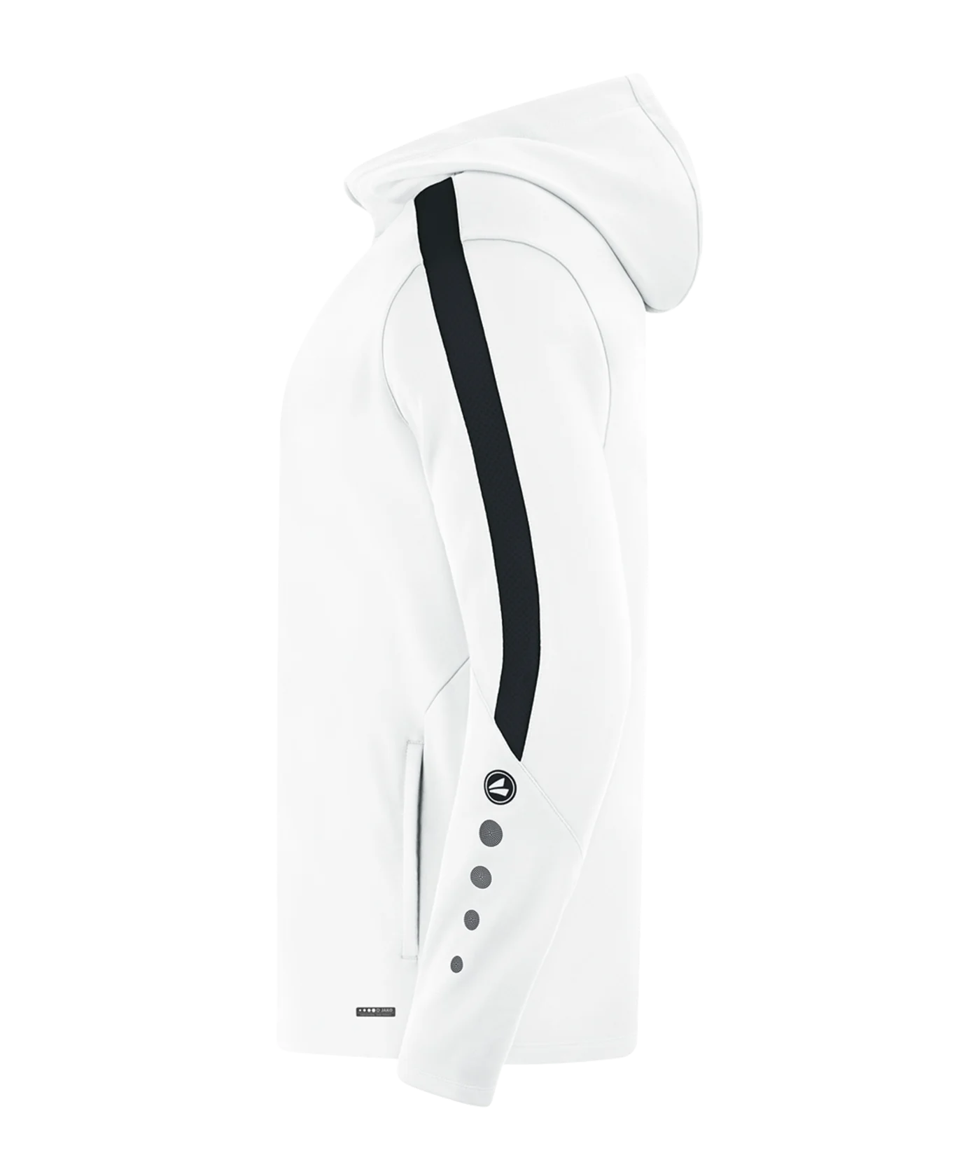 JAKO Power Kapuzenjacke Weiss Schwarz F000