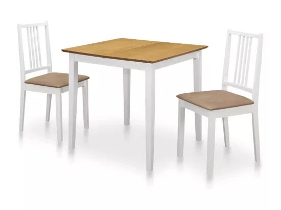 Mobilier de salle à manger 3 pcs MDF Blanc
