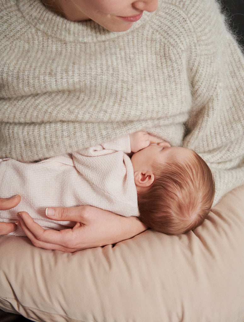 Nursery Pillow Cover, Ammepudebetræk - Beige Rose
