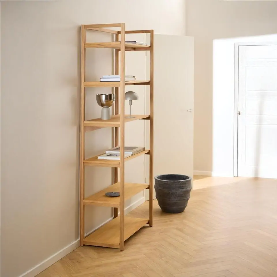 Boekenkast Naturel - 80x40x199,2cm - Mista