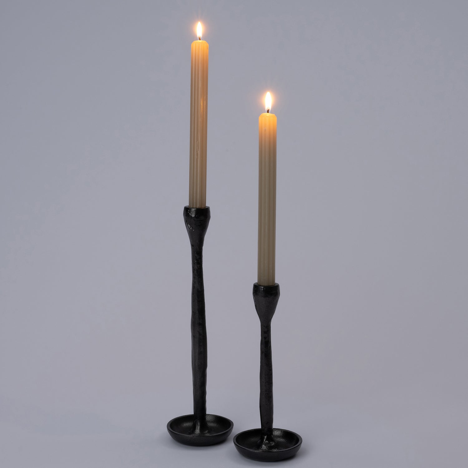 Intratuin kandelaar Nara zwart D 7,5 H 20 cm