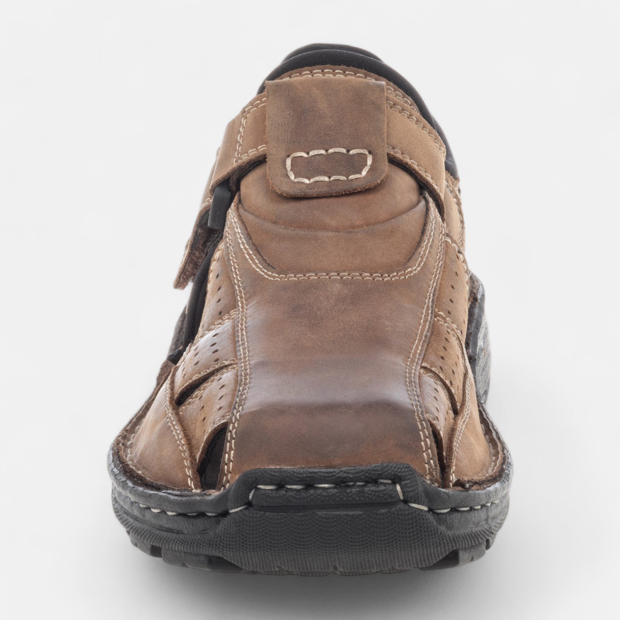 Sandales Homme en cuir taupe