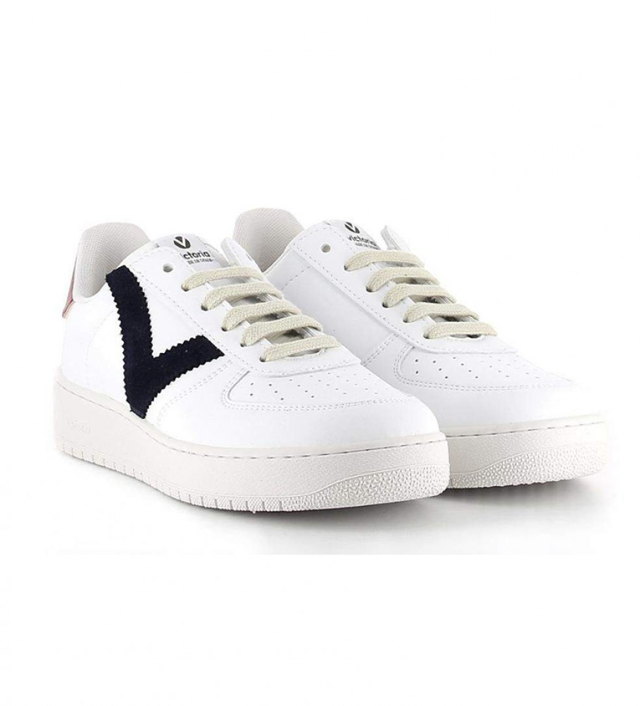 Tênis Victoria 1258201 branco, azul marinho