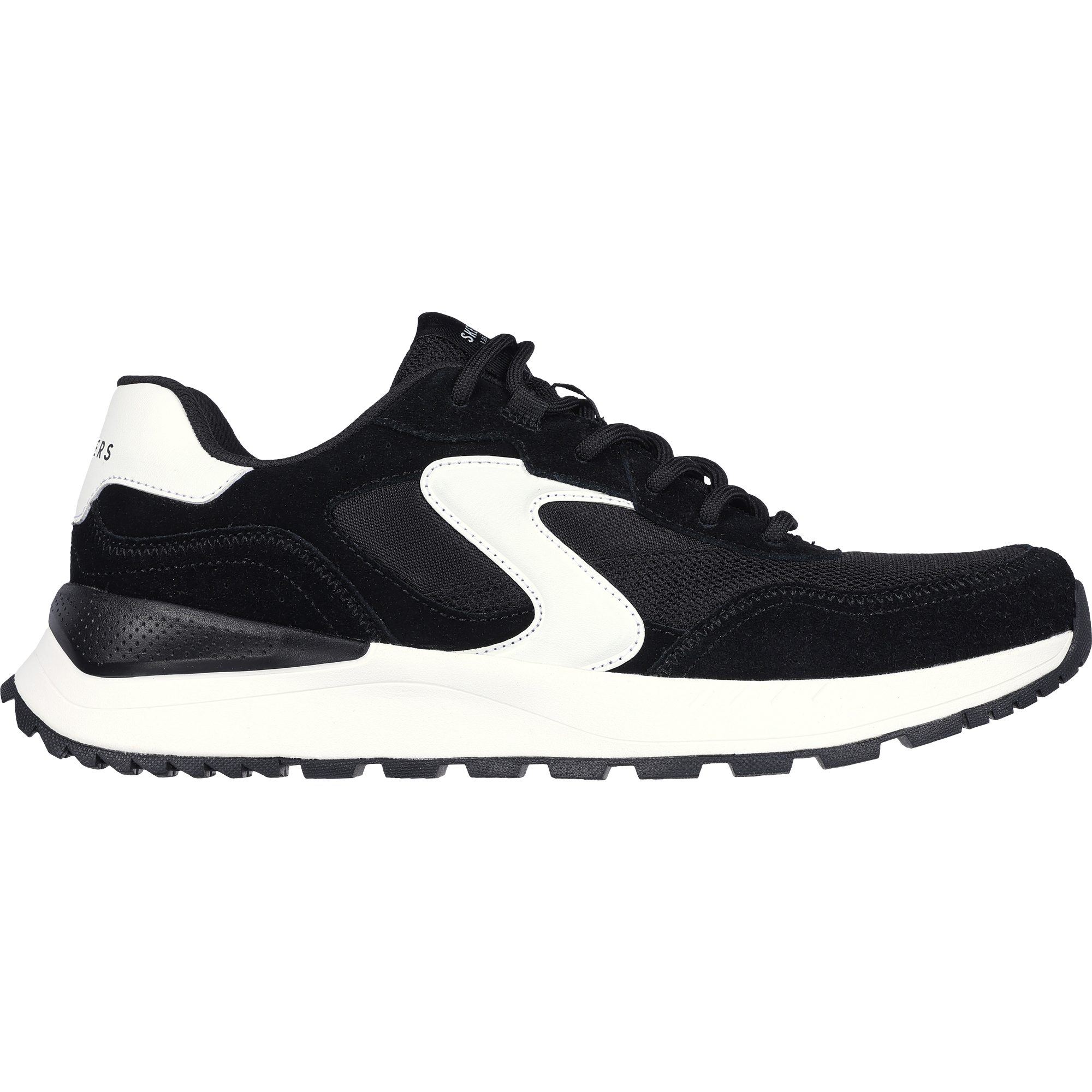 Skechers Fury Fury Lace Low Sneaker Herren schwarz