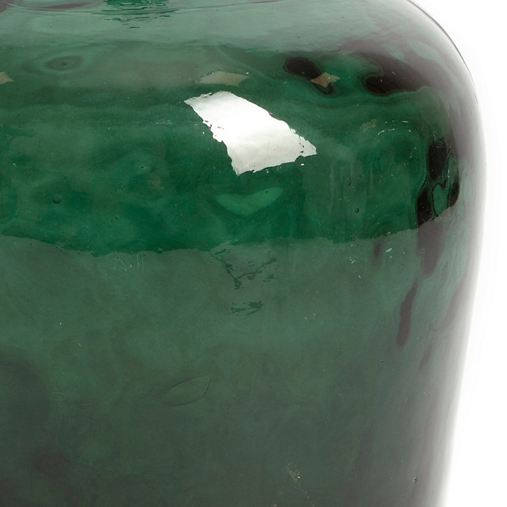Vase décoratif en verre recyclé Jeanne vert 10L - l.24 x H.40 x Ø24 cm