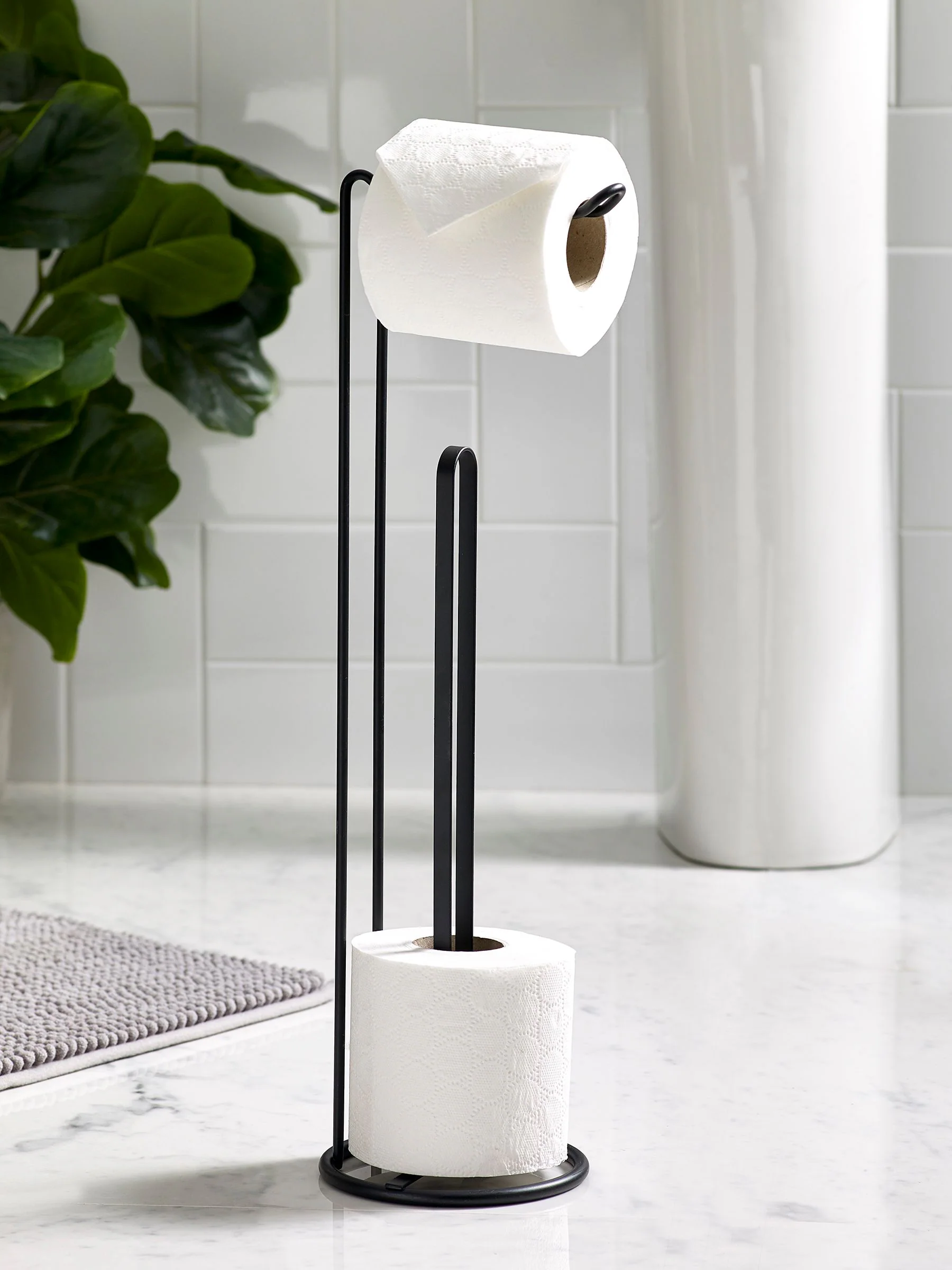 Toiletrolhouder van metalen draad