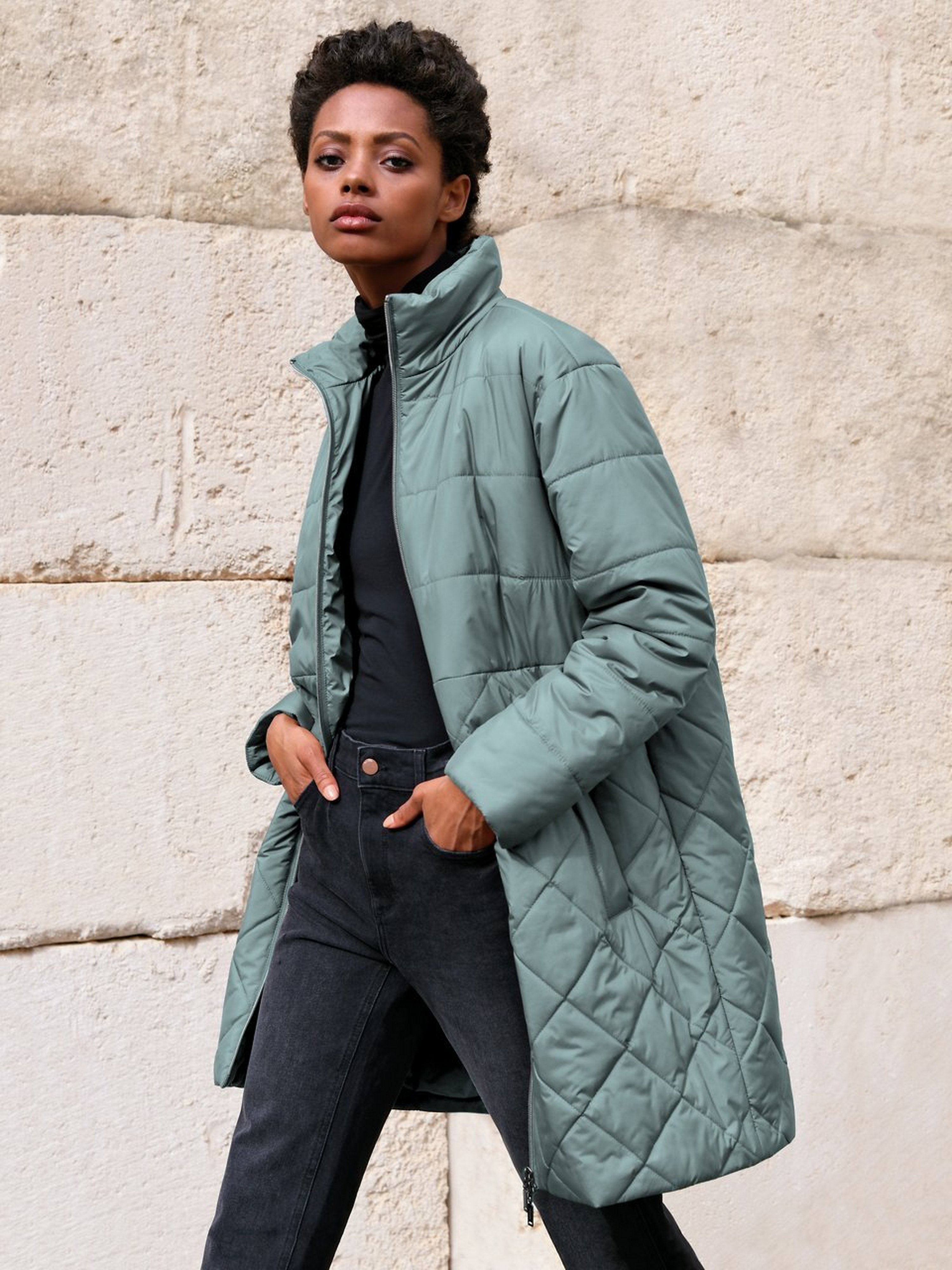 Long-Steppjacke