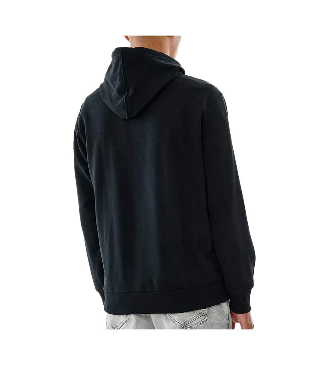 Sweat à Capuche Zippé Noir Homme Kaporal Carele
