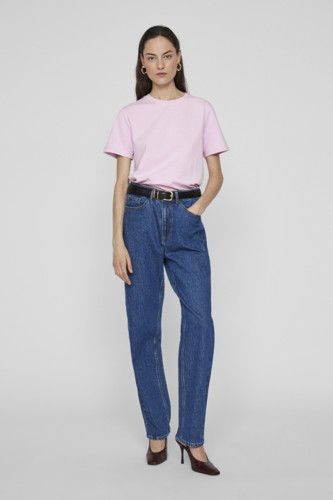 Vila roze dames t-shirt