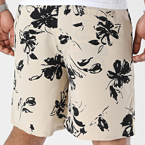 Short De Bain Beige Floral