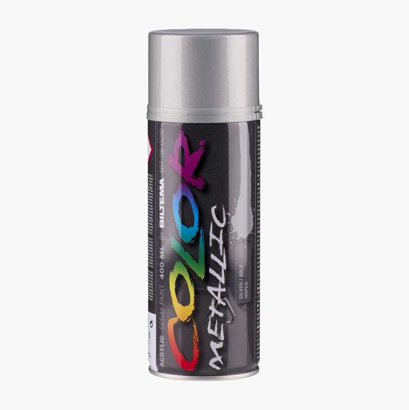 Spraymaling, metallic, sølv, 400 ml