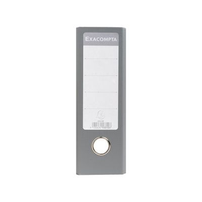 Exacompta - Classeur à levier à l'italienne - Dos 70 mm - A4 horizontal - pour 550 feuilles - gris marbré avec dos gris